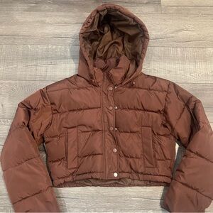 Pacsun Brown Puffer Jacket